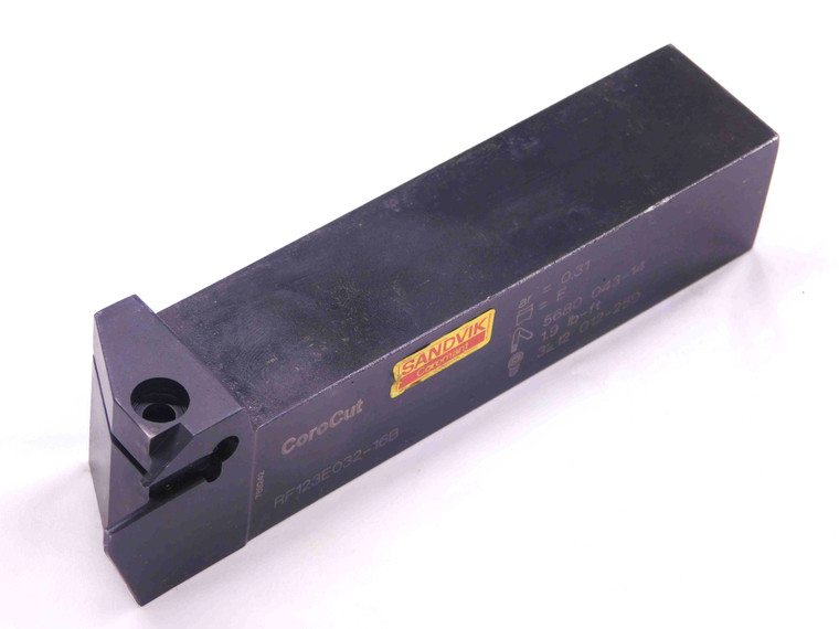 SANDVIK RF123E032-16B LATHE TURNING TOOL HOLDER 1" SQUARE SHANK 5" OAL COROCUT - JJ1329BU5