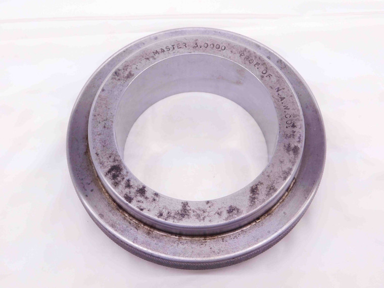 3.0000 MASTER PLAIN BORE RING GAGE ONSIZE 3.0 76.200 mm 3.000 INSPECTION CHECK - NS6170CH5