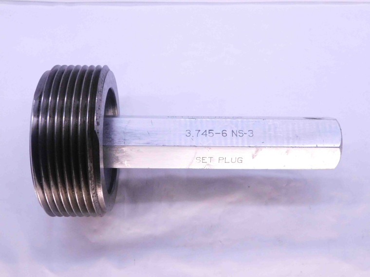 3.745 6 NS 3 SET THREAD PLUG GAGE 3.7450 GO ONLY P.D. = 3.6367 INSPECTION UNS 3A - DW40989CH5