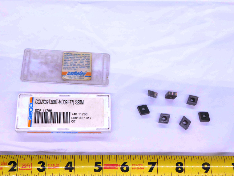 7pcs NEW SECO CCMX09T308T-MD09(-77) S25M CARBIDE TURNING INSERTS CCMX 09T308 - JJ1457CH5