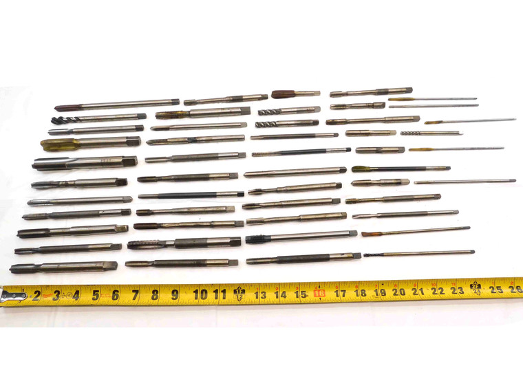 50pc LOT HSS TAPS PLUG BOTTOMING SPIRAL STRAIGHT FLUTE PULLEY EXTENDED THREADING - NS6208CH5