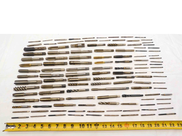 120pc LOT HSS TAP PLUG BOTTOMING SPIRAL STRAIGHT FLUTE PULLEY EXTENDED THREADING - NS6210CH5