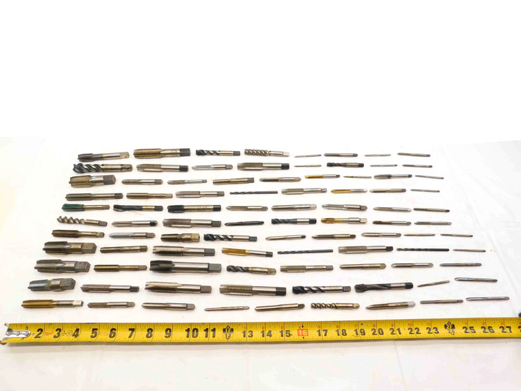 91pc LOT HSS TAPS PLUG BOTTOMING SPIRAL STRAIGHT FLUTE PULLEY EXTENDED THREADING - NS6211CH5