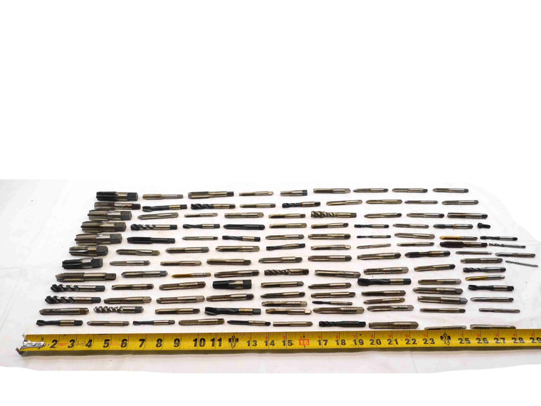 114pc LOT HSS TAP PLUG BOTTOMING SPIRAL STRAIGHT FLUTE PULLEY EXTENDED THREADING - NS6213CH5