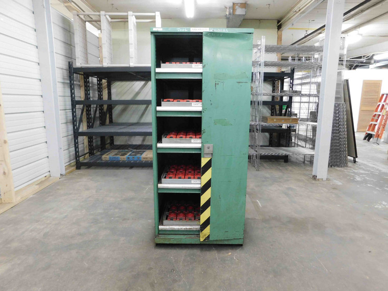 112 SLOT 40 TAPER TOOL HOLDER CABINET 28.25" X 29.5" X 66.25" CAT40 NMTB40 BT40