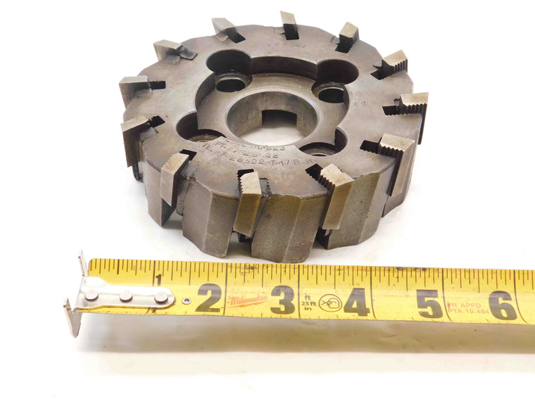 5" O.D. FACE MILL 223987 1 1/2 PILOT 5/8 KEY HOLDS 12 INSERTS 5.0 INDEXABLE - NS6256CA5