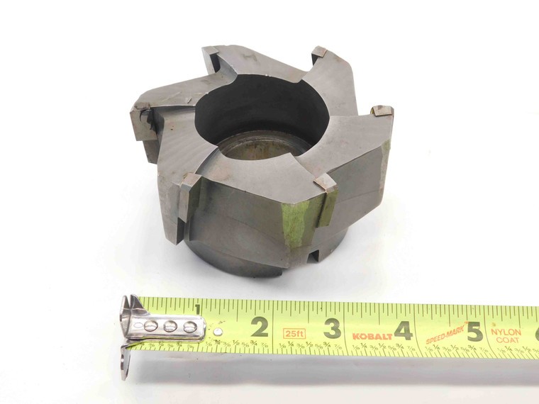 4" O.D. CARBIDE TIPPED FACE MILL 1 1/2 PILOT 5/8 KEY 6 CUTTING EDGES 4.0 - NS6271CA5