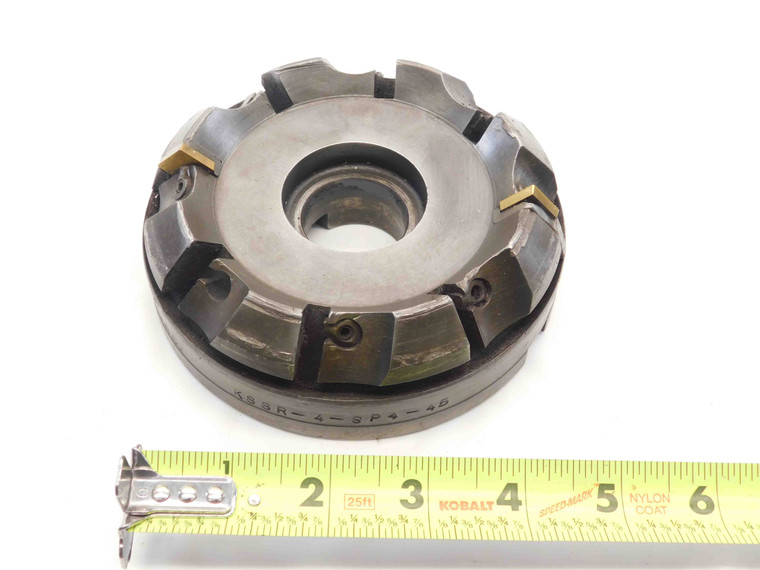 KENNAMETAL 4" O.D. FACE MILL KSSR-4-SP4-45 1 1/4 PILOT 8 POCKETS 4.0 INDEXABLE - NS6277CA5