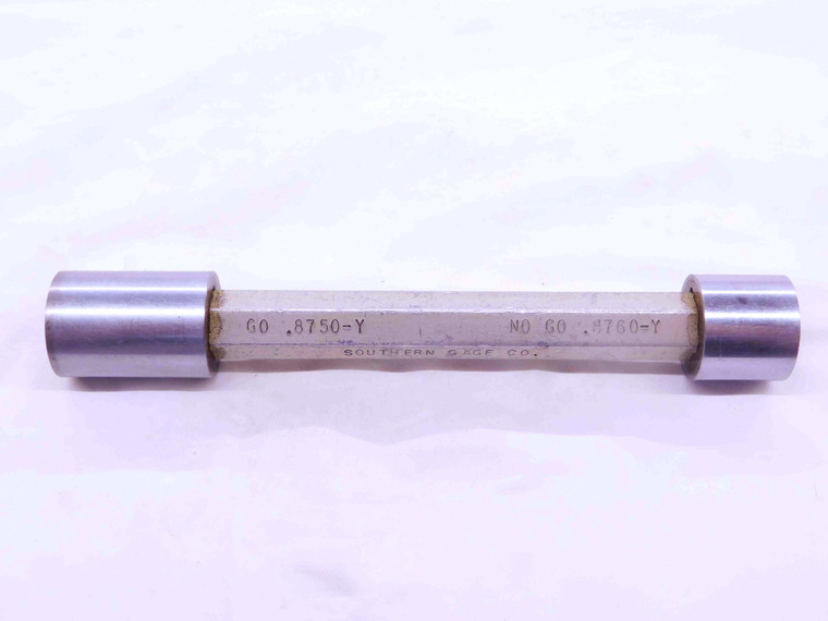 .8750 & .8760 CLASS Y PIN PLUG GAGE GO NO GO ONSIZE 7/8 22.225 mm .875 .876 - NS6314CH5