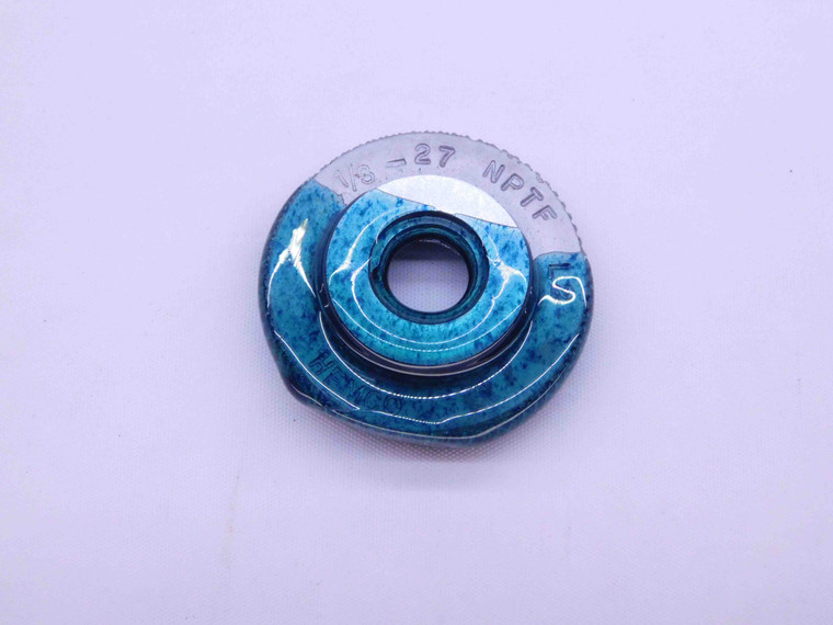 1/8 27 NPTF L2 PIPE THREAD RING GAGE .125 .1250 N.P.T.F. DRYSEAL TAPER CHECK - DW41157LVR