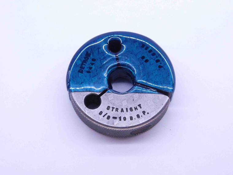 3/8 19 BSP PIPE THREAD RING GAGE .375 .3750 GO ONLY P.D. = .6225 STRAIGHT BSPP - DW41162BB6