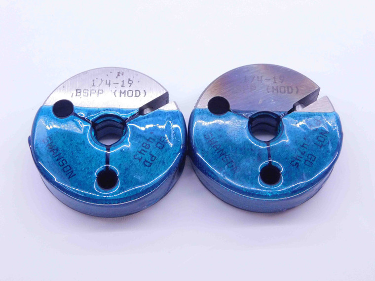 1/4 19 BSPP (B) MOD PIPE THREAD RING GAGE .25 GO NO GO P.D.'S = 12.301 & 12.051 - DW41169BB6