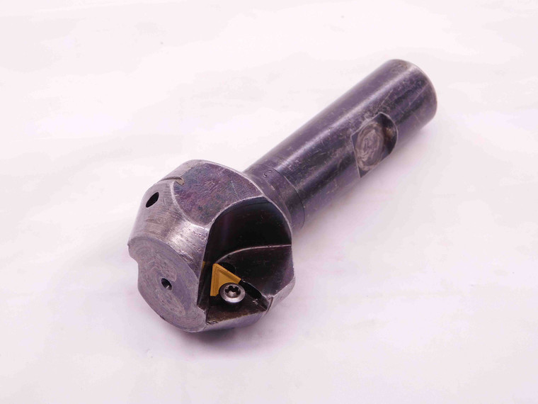 ISCAR 1" - 1.56" DIA. 60 DEGREE INDEXABLE CHAMFER MILL E60-D1.00-W.75 3/4 SHANK - NS6360CH5