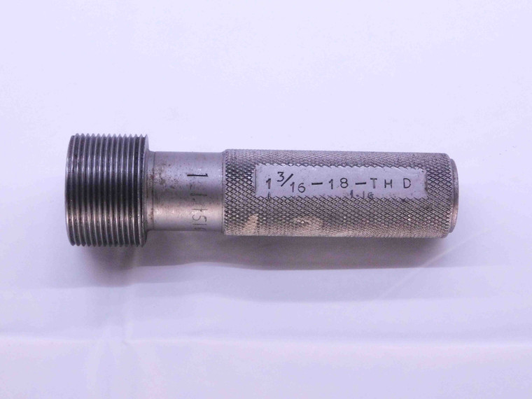 SHOP MADE 1 3/16 18 THREAD PLUG GAGE 1.1875 1 3/16"-18 INSPECTION CHECK - DW41181CH5