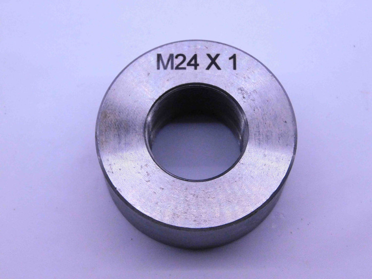 SHOP MADE M24 X 1 SOLID THREAD RING GAGE 24 1.0 METRIC INSPECTION CHECK - DW41186CH5