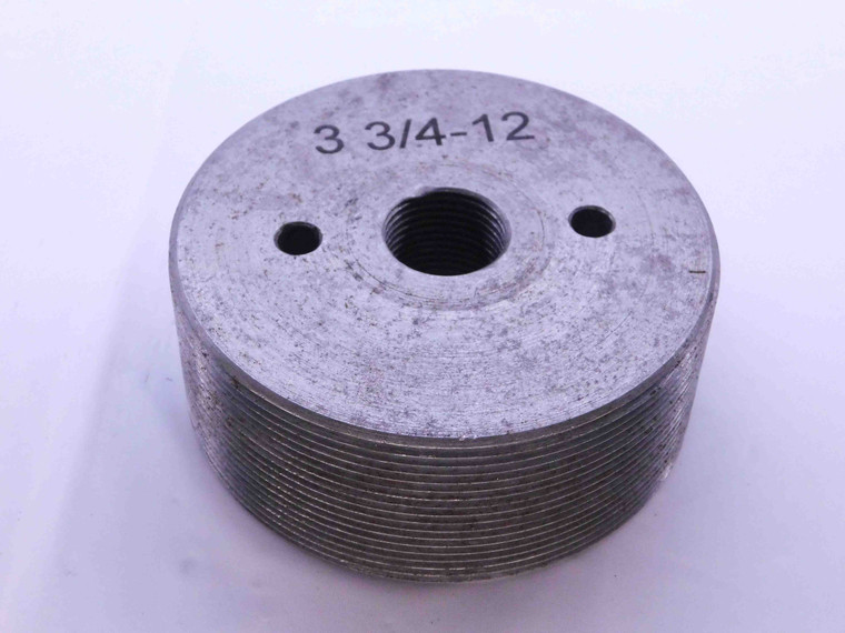 SHOP MADE 3 3/4 12 THREAD PLUG GAGE 3.75 3.750 3 3/4"-12 INSPECTION CHECK - DW41259CH5