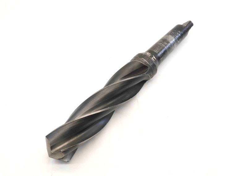 2 1/2 O.D. HSS TWIST DRILL BIT MORSE TAPER #5 SHANK 9 1/2 LOC 2.5 MT5 4 FLUTE