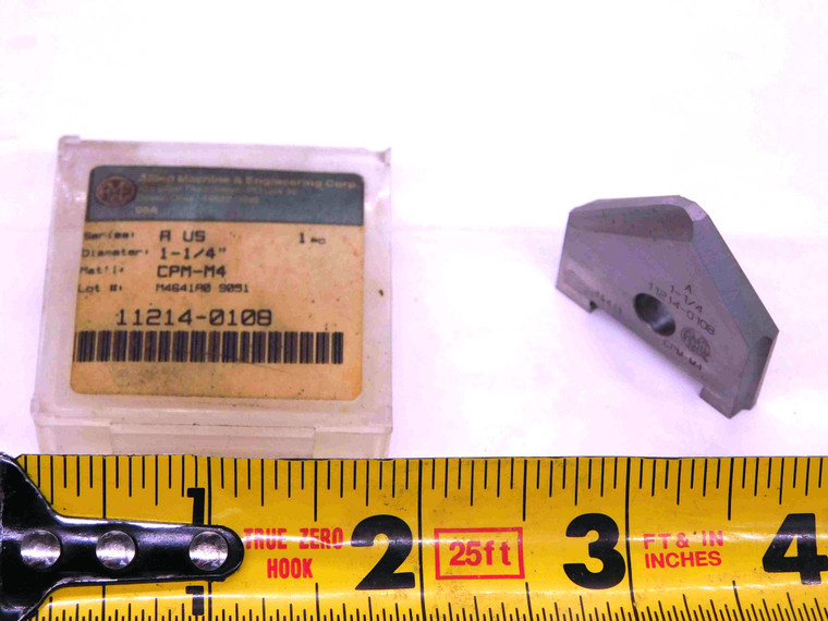 1pc NEW AMEC 1 1/4" O.D. SERIES A HSS SPADE DRILL INSERT 1.25 11214-0108 USA - JJ1800BB6