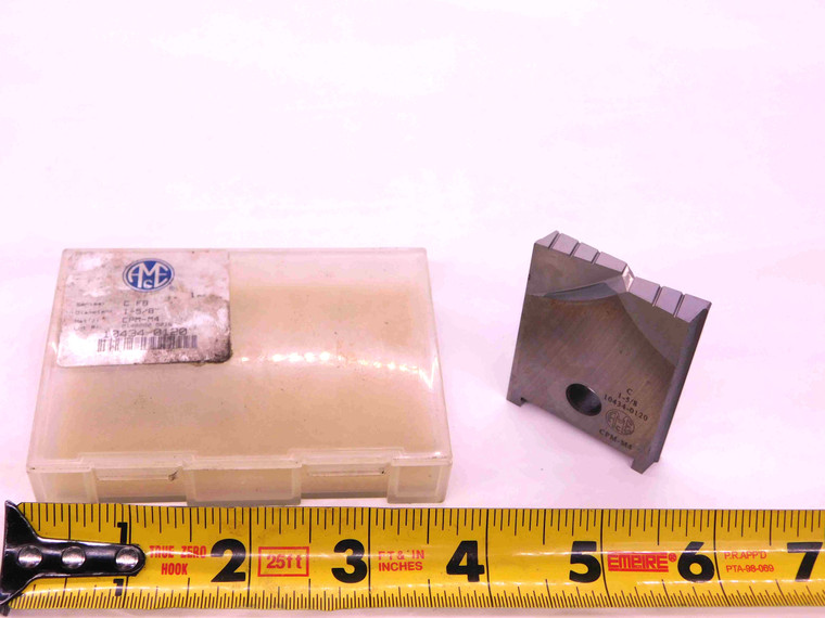 1pc AMEC 1 5/8" OD SERIES C HSS SPADE DRILL INSERT 1.625 10434-0120 FLAT BOTTOM - JJ1804BB6