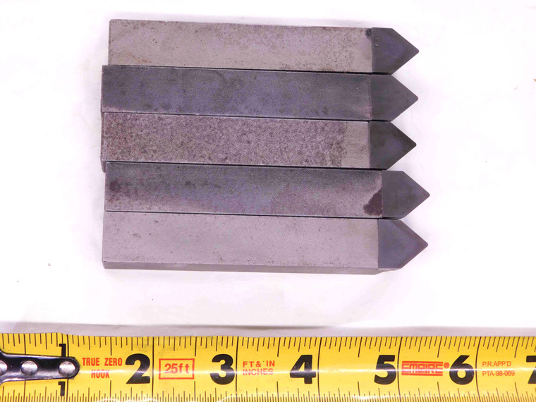 5pcs NEW VR WESSON D-10-77 LATHE TOOL BITS 5/8 SQUARE SHANK CARBIDE BRAZED .625 - DCT-JJ1868