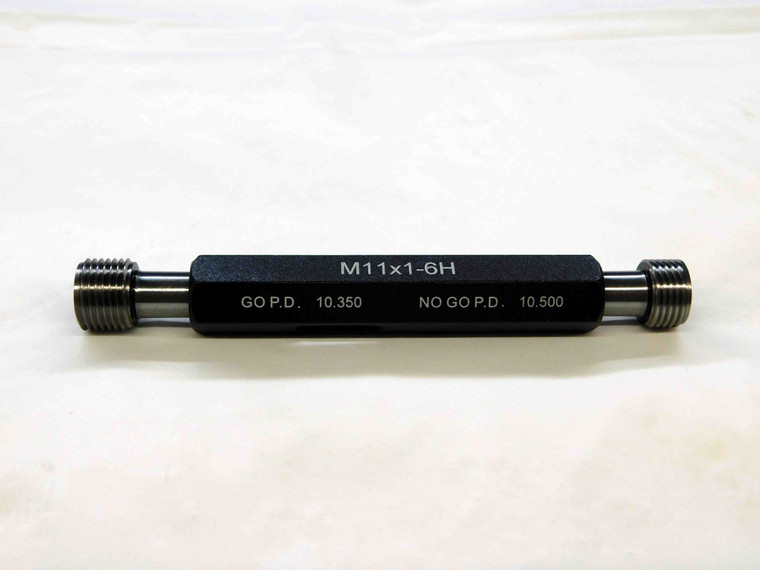 NEW M11 X 1.0 6H METRIC THREAD PLUG GAGE 11.0 1 GO NO GO P.D.'S= 10.350 & 10.500