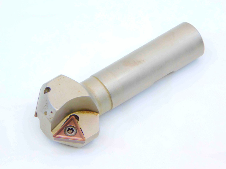 ISCAR 5/8 DIA. 45 DEG INDEXABLE CHAMFER MILL E45 D.62-W.75 3/4 SHANK 2FL .625 - JG4598CH5
