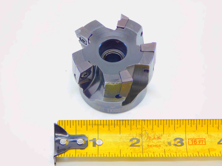 INGERSOLL 2" O.D. FACE MILL 2J6B02R01 3/4 PILOT HOLDS 5 INSERTS APKT 1604 2.0 - JG4608CH5