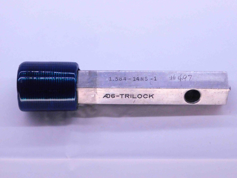 1.584 14 NS 1 SPECIAL SET THREAD PLUG GAGE GO ONLY P.D. = 1.5355 INSPECTION - DW41411BB6