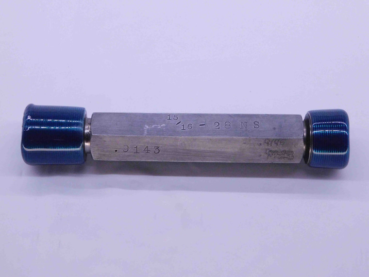 15/16 28 NS THREAD PLUG GAGE .9375 GO NO GO P.D.'S = .9143 & .9195 INSPECTION - DW41422BB6
