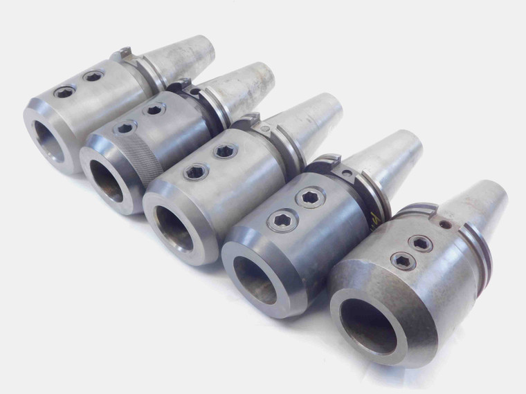 5pc LOT OF CAT50 2" I.D. SOLID END MILL TOOL HOLDER 2.0 5 5/8 PROJECTION 2.0000 - JG4668LVR