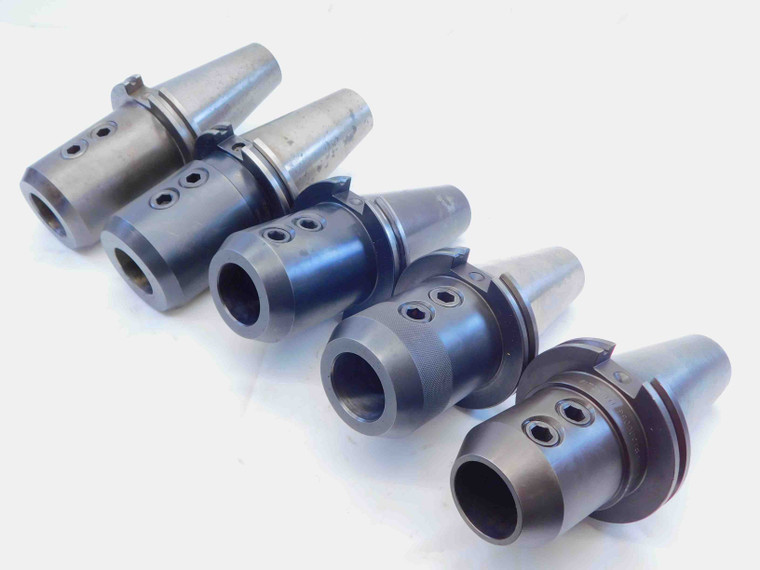 5pc LOT OF CAT50 1 1/2 ID SOLID END MILL TOOL HOLDER 1.5 1.5000 4" PROJECTION - JG4671LVR