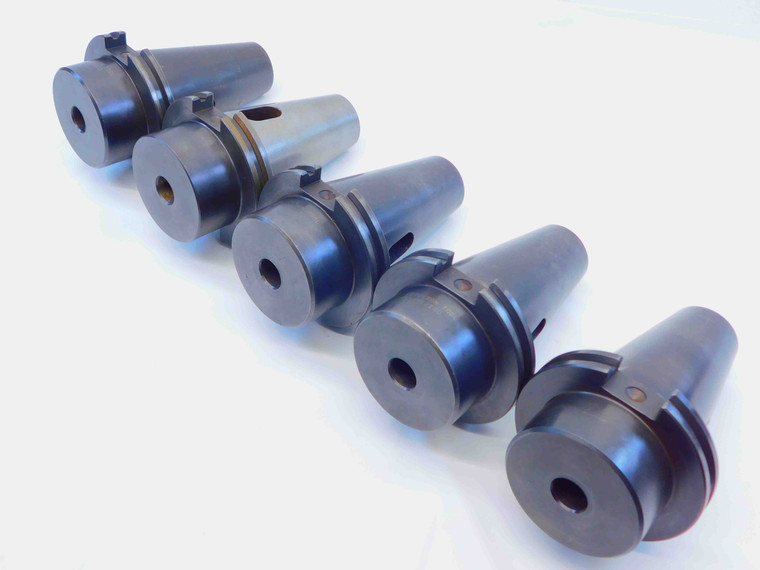 5pc LOT OF CAT50 MORSE TAPER #2 TOOL HOLDER STUB LENGTH 2" PROJECTION MT2