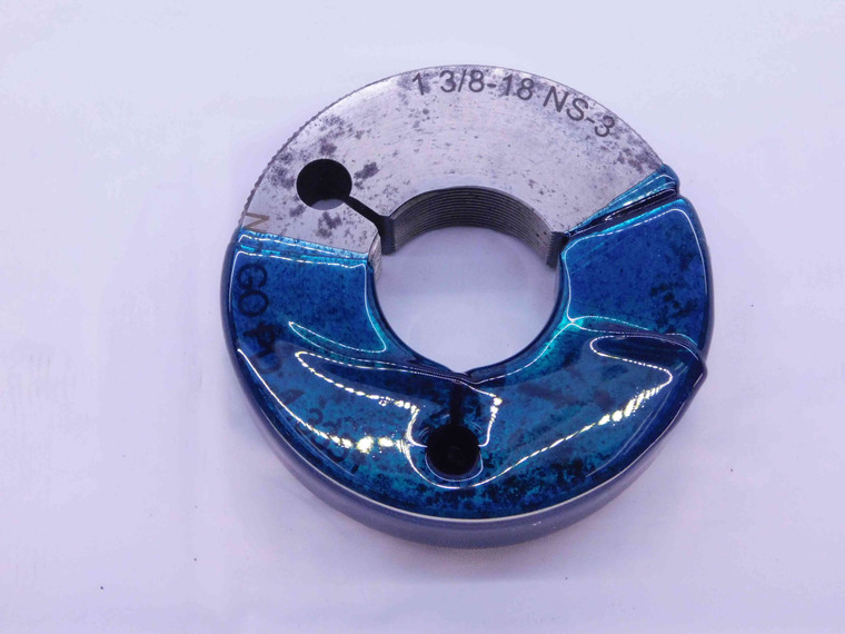 1 3/8 18 NS 3 THREAD RING GAGE 1.375 1.3750 NO GO ONLY P.D. = 1.3351 INSPECTION - DW41462LVR