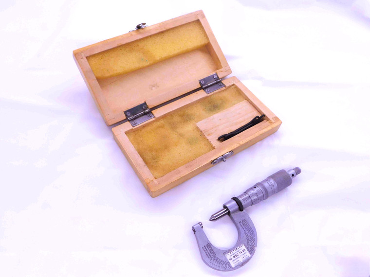 0-1" MECHANICAL OUTSIDE SCREW THREAD PITCH MICROMETER .0001" GRADUATION MIC 1.0 - JJ2016BB6