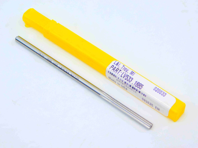 NEW L & I 0.1885 OD HSS CHUCKING REAMER 6 FL .1885 3/16 .1875 +.0010 OVERSIZE - JG4808LAI