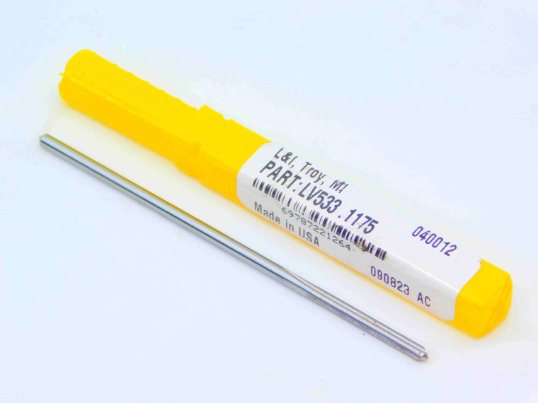 NEW L & I 0.1175 OD HSS REAMER 4 FL .1175 1/8 .1250 -.0075 UNDERSIZE 3 mm USA - JG4816LAI