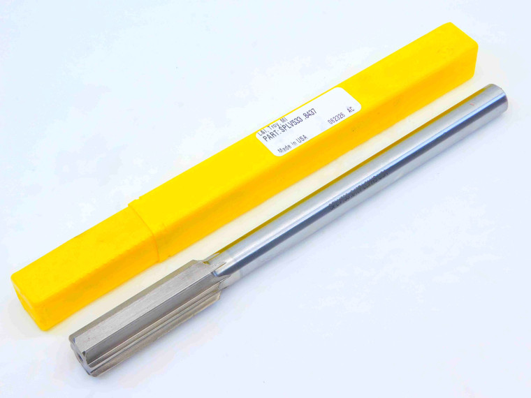 NEW L & I 0.8437 OD HSS CHUCKING REAMER 8 FL .8437 27/32 .8438 -.0001 UNDERSIZE - JG4820LAI