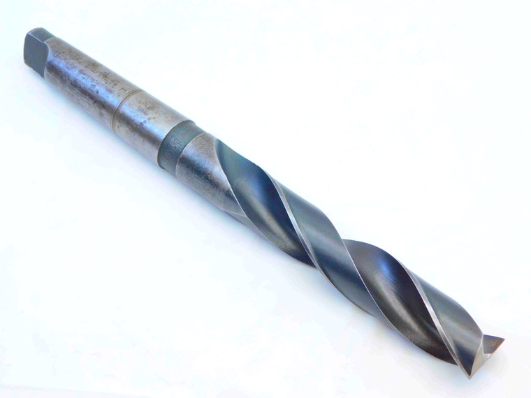 UTD 1 7/32 O.D. HSS TWIST DRILL BIT MORSE TAPER #3 SHANK 6 1/4 LOC 1.2187 MT3 - JG4835CH5