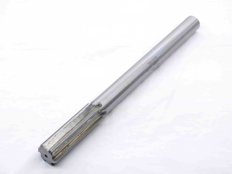 HANNIBAL 0.9 OD HSS CARBIDE TIPPED REAMER 6 FL .9 .9000 .9063 -.0063 UNDERSIZE - NS6709CG5