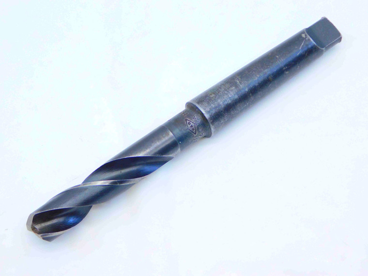 W&B 37/64 O.D. HSS TWIST DRILL BIT MORSE TAPER #2 SHANK 2" LOC .5781 MT2 USA - JG4843CH5