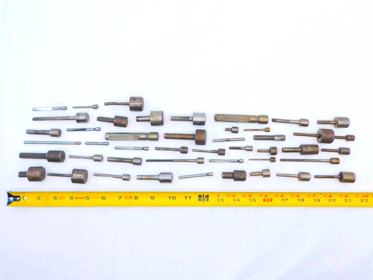 45pc LOT OF HSS INTERCHANGABLE COUNTERBORE PILOTS O.D. RANGE ABOUT 3/16 - 1" - JG4896CH5