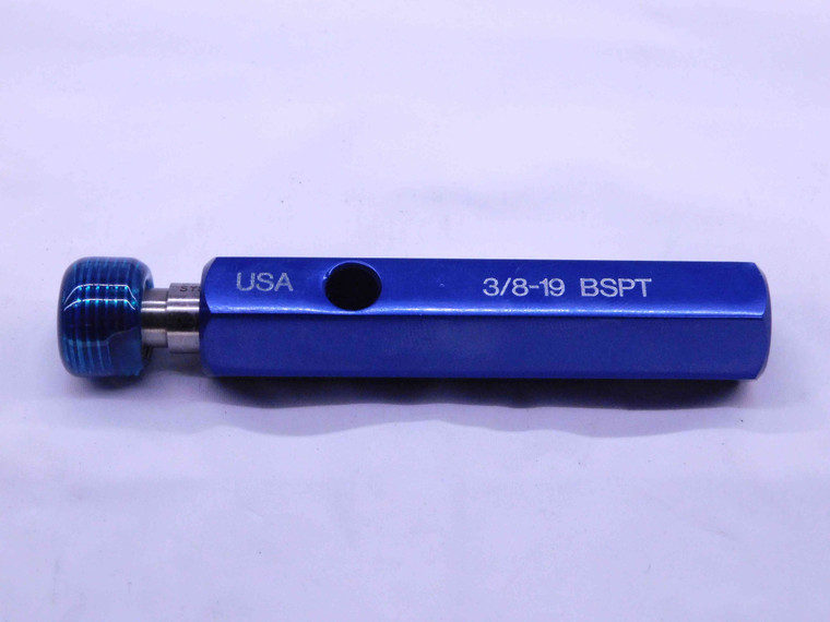 3/8 19 BSPT PIPE THREAD PLUG GAGE .375 .3750 BRITISH TAPER INSPECTION CHECK - DW41668BA6