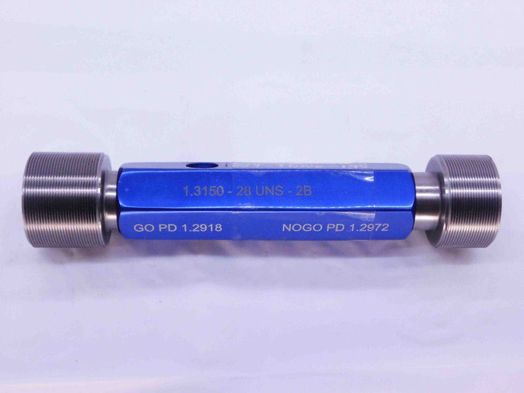 1.3150 28 UNS 2B THREAD PLUG GAGE 1.315 GO NO GO P.D.'S = 1.2918 & 1.2972 CHECK - DW41685BE6