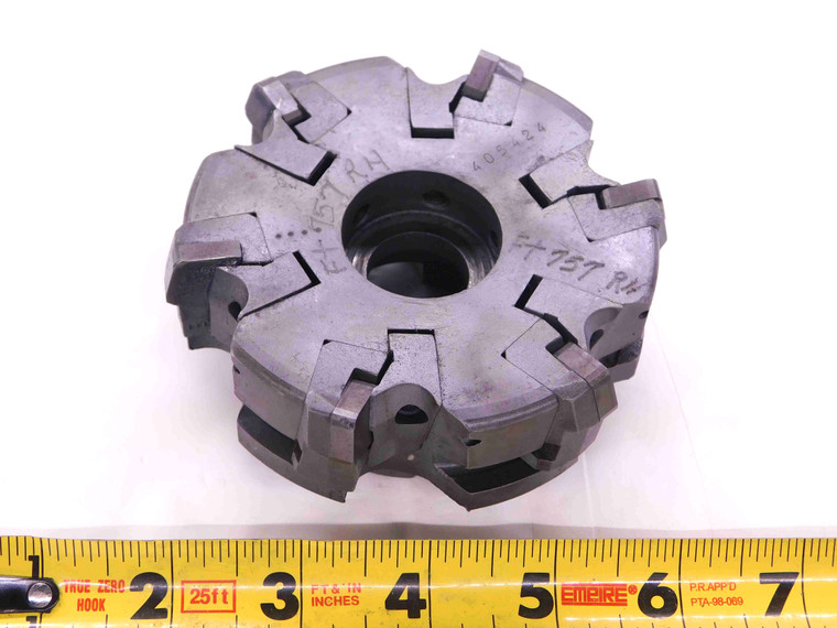 4" O.D. FACE MILL 1 1/2 PILOT 5/8 KEY HOLDS 6 INSERTS 4.0 INDEXABLE TOOLING - JJ2283BC6