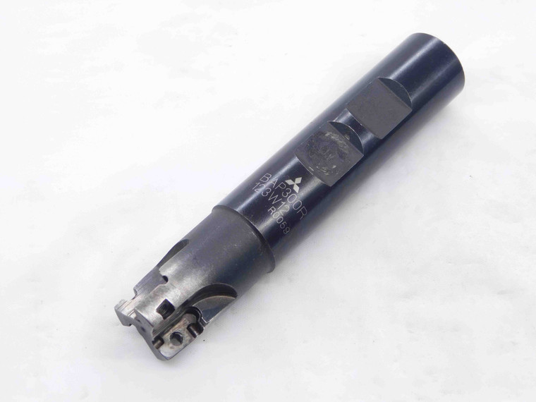 MITSUBISHI 3/4 DIA. INDEXABLE END MILL BAP300R123W12 3/4 SHANK 3 FLUTE .75 - NS6943BC5