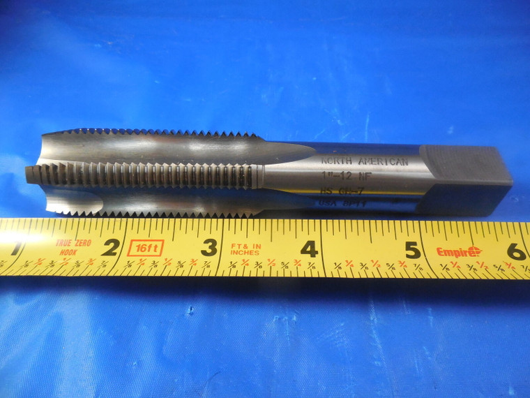 NEW NORTH AMERICAN 1" 12 NF HS GH7 4 FLUTE TAP USA MADE TOOL MACHINE TOOLING