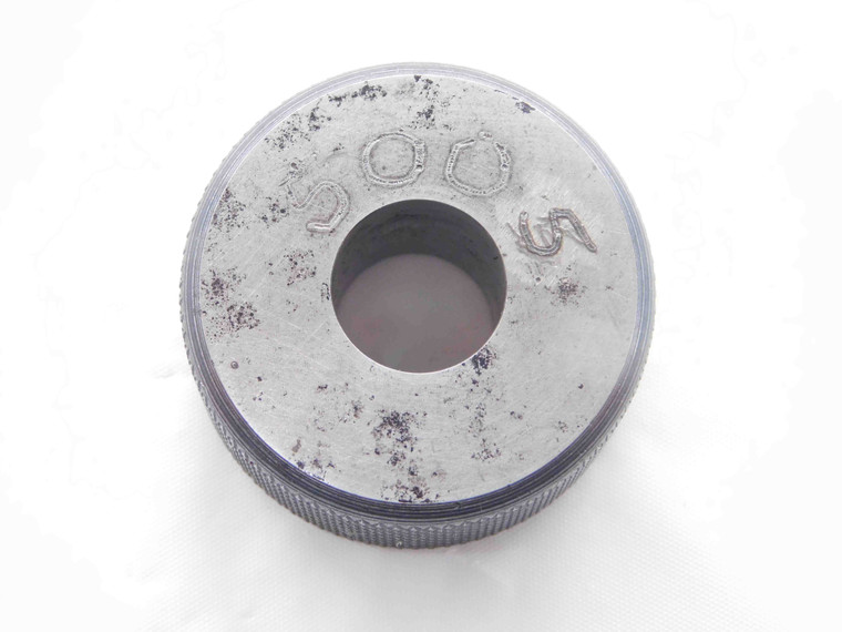 .5005 MASTER PLAIN BORE RING GAGE .5000 +.0005 OVERSIZE 1/2 12.713 mm INSPECTION - NS7017BG6