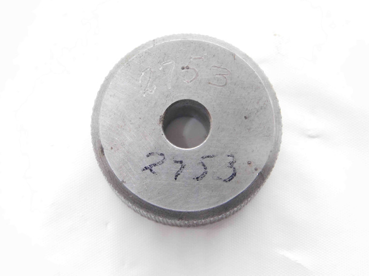 .2753 MASTER PLAIN BORE RING GAGE .2813 -.0060 UNDERSIZE 9/32 7 mm INSPECTION - NS7018BG6
