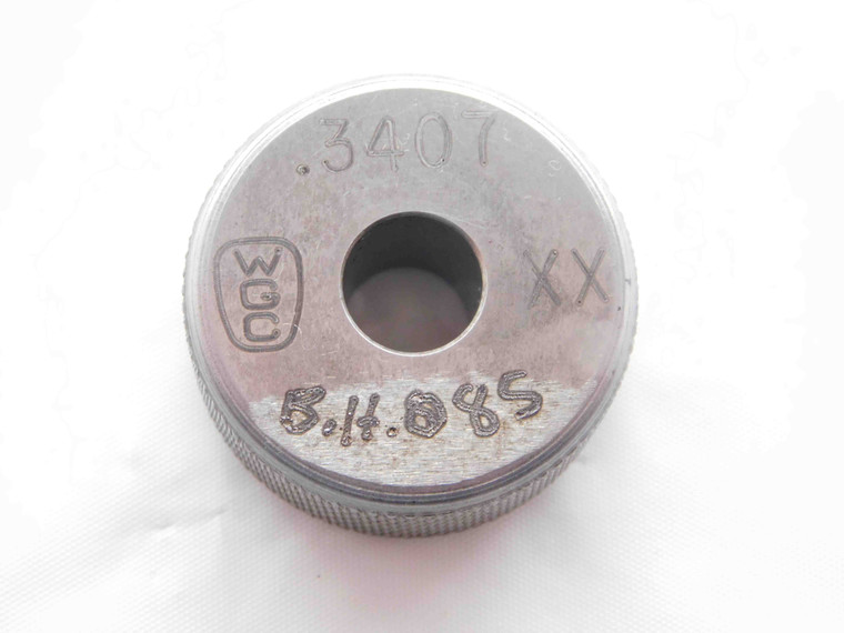 .3407 CLASS XX MASTER PLAIN BORE RING GAGE .3438 -.0031 UNDERSIZE 11/32 8.654 mm - NS7026BG6