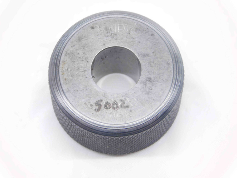 .5002 CLASS XX MASTER PLAIN BORE RING GAGE .5000 +.0002 OVERSIZE 1/2 12.705 mm - NS7035BG6